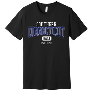 S.O.U.T.H.E.R.N .C.O.N.N.E.C.T.I.C.U.T State Owls Est. Date Premium T-Shirt