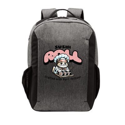 Sushi Cat  Sushi Roll Japanese Food Preppy Cat Design Vector Backpack