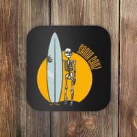 Santa Cruz Surf California Sunset Beach Surfing Skeleton Coaster