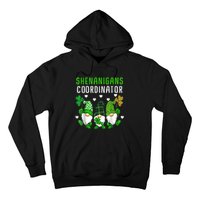 Shenanigans Coordinator St Patricks Day Gnomes Green Proud Hoodie