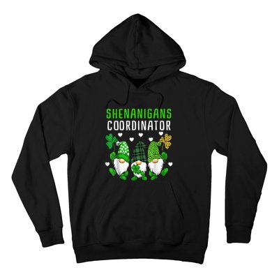 Shenanigans Coordinator St Patricks Day Gnomes Green Proud Hoodie