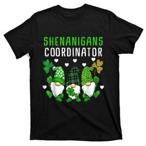 Shenanigans Coordinator St Patricks Day Gnomes Green Proud T-Shirt