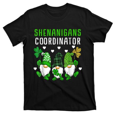 Shenanigans Coordinator St Patricks Day Gnomes Green Proud T-Shirt