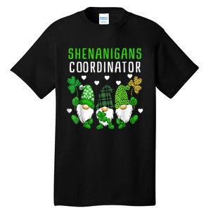 Shenanigans Coordinator St Patricks Day Gnomes Green Proud Tall T-Shirt