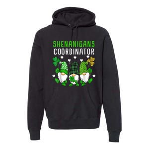 Shenanigans Coordinator St Patricks Day Gnomes Green Proud Premium Hoodie