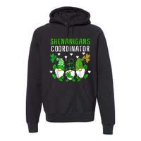 Shenanigans Coordinator St Patricks Day Gnomes Green Proud Premium Hoodie