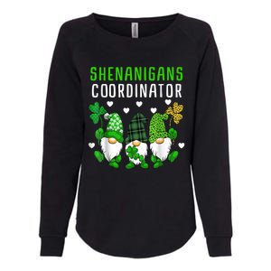 Shenanigans Coordinator St Patricks Day Gnomes Green Proud Womens California Wash Sweatshirt