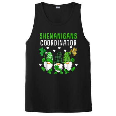 Shenanigans Coordinator St Patricks Day Gnomes Green Proud PosiCharge Competitor Tank