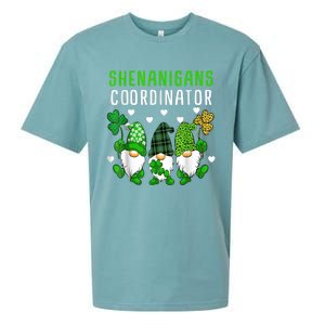 Shenanigans Coordinator St Patricks Day Gnomes Green Proud Sueded Cloud Jersey T-Shirt