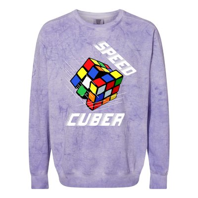 Speed Cuber Colorblast Crewneck Sweatshirt