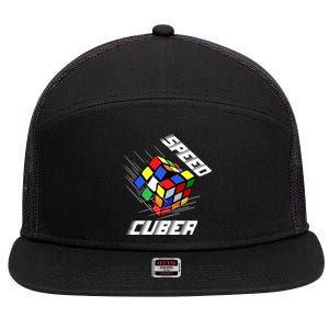 Speed Cuber 7 Panel Mesh Trucker Snapback Hat