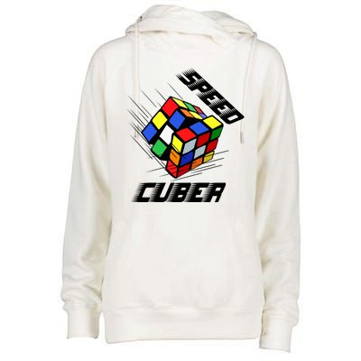 Speed Cuber Womens Funnel Neck Pullover Hood