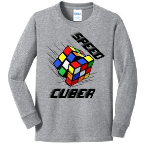 Speed Cuber Kids Long Sleeve Shirt