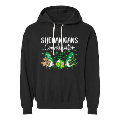 Shenanigans Coordinator Saint Irish Gnomes St. Patrick’s Day Garment-Dyed Fleece Hoodie