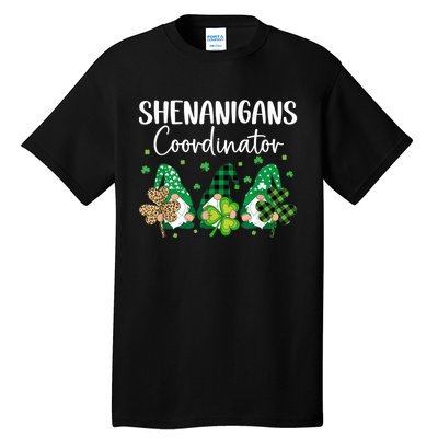 Shenanigans Coordinator Saint Irish Gnomes St. Patrick’s Day Tall T-Shirt