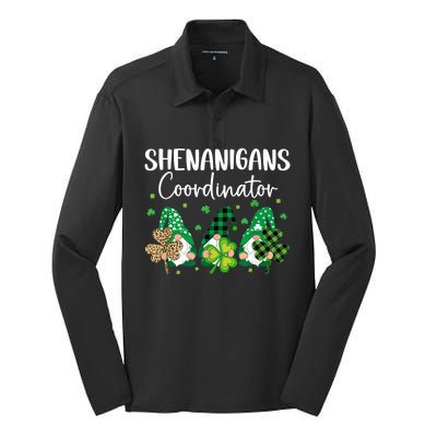 Shenanigans Coordinator Saint Irish Gnomes St. Patrick’s Day Silk Touch Performance Long Sleeve Polo