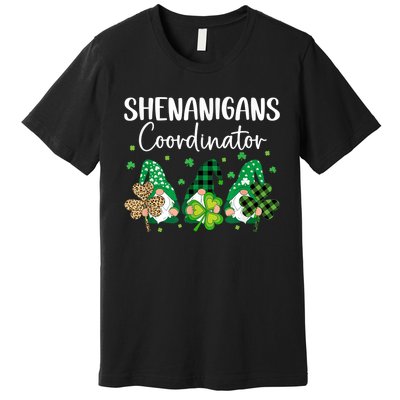 Shenanigans Coordinator Saint Irish Gnomes St. Patrick’s Day Premium T-Shirt