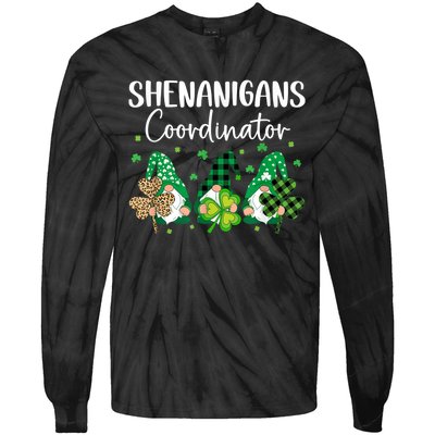 Shenanigans Coordinator Saint Irish Gnomes St. Patrick’s Day Tie-Dye Long Sleeve Shirt