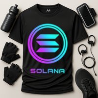 Solana Crypto Sol Coin Blockchain Decentralized Application Performance Shirt