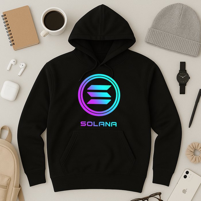 Solana Crypto Sol Coin Blockchain Decentralized Application Hoodie