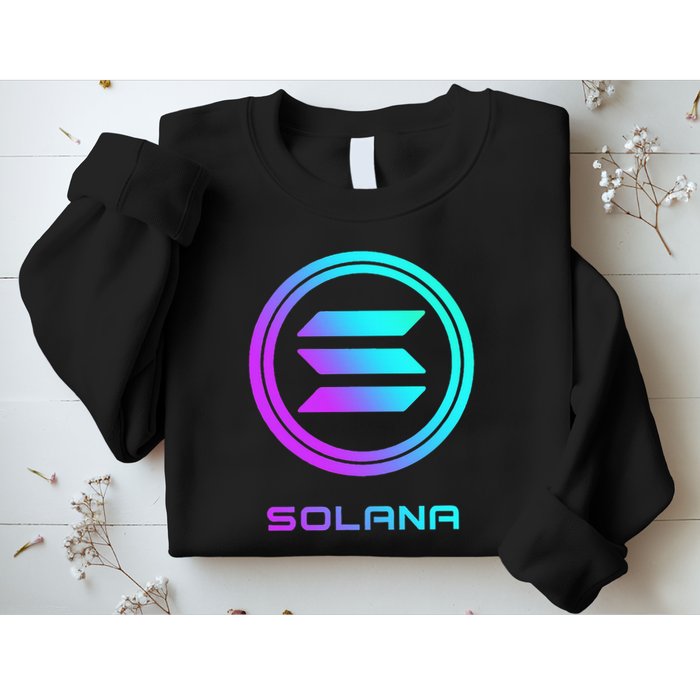 Solana Crypto Sol Coin Blockchain Decentralized Application Sweatshirt