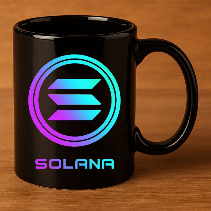 Solana Crypto Sol Coin Blockchain Decentralized Application 11oz C Handle Ceramic Mug