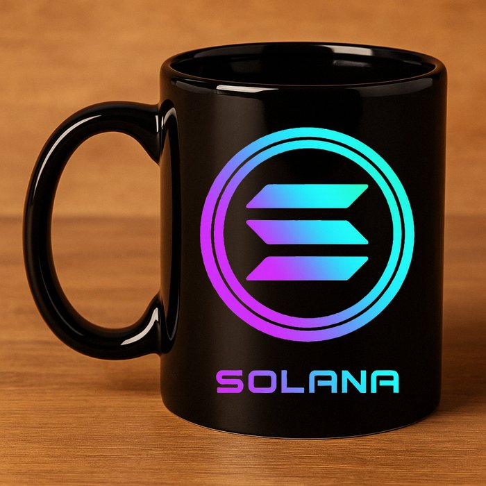 Solana Crypto Sol Coin Blockchain Decentralized Application 11oz C Handle Ceramic Mug