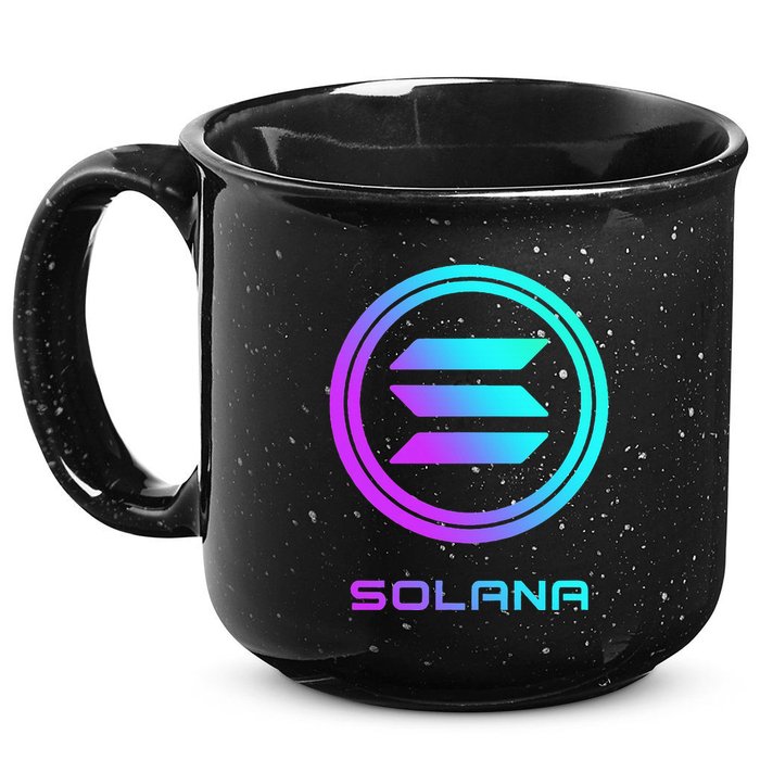 Solana Crypto Sol Coin Blockchain Decentralized Application 15oz Campfire Ceramic Mug