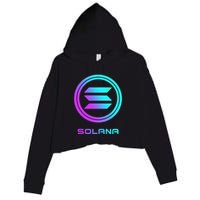 Solana Crypto Sol Coin Blockchain Decentralized Application Crop Fleece Hoodie