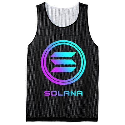 Solana Crypto Sol Coin Blockchain Decentralized Application Mesh Reversible Basketball Jersey Tank