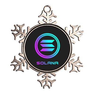 Solana Crypto Sol Coin Blockchain Decentralized Application Metallic Star Ornament