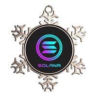 Solana Crypto Sol Coin Blockchain Decentralized Application Metallic Star Ornament