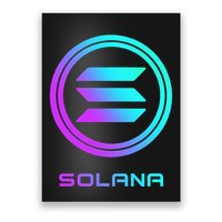 Solana Crypto Sol Coin Blockchain Decentralized Application Poster