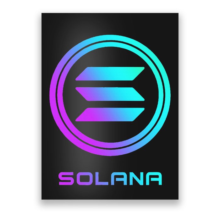 Solana Crypto Sol Coin Blockchain Decentralized Application Poster