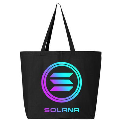 Solana Crypto Sol Coin Blockchain Decentralized Application 25L Jumbo Tote
