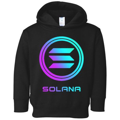 Solana Crypto Sol Coin Blockchain Decentralized Application Toddler Hoodie