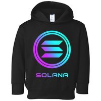Solana Crypto Sol Coin Blockchain Decentralized Application Toddler Hoodie
