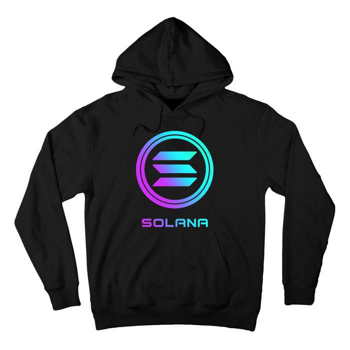 Solana Crypto Sol Coin Blockchain Decentralized Application Tall Hoodie