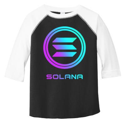 Solana Crypto Sol Coin Blockchain Decentralized Application Toddler Fine Jersey T-Shirt