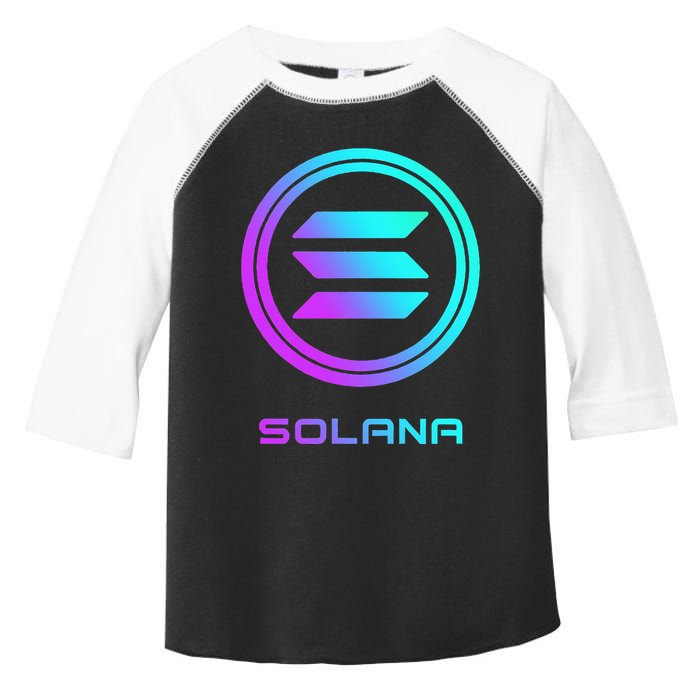 Solana Crypto Sol Coin Blockchain Decentralized Application Toddler Fine Jersey T-Shirt