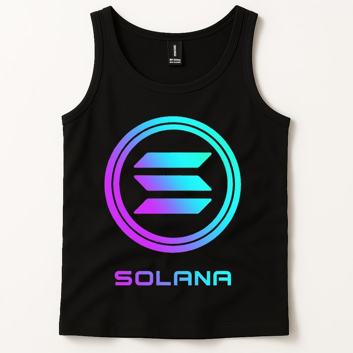 Solana Crypto Sol Coin Blockchain Decentralized Application Tank Top