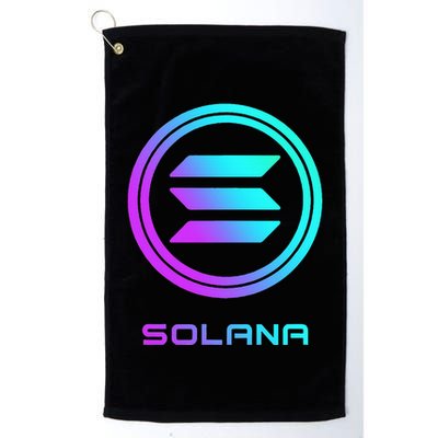 Solana Crypto Sol Coin Blockchain Decentralized Application Golf Towel