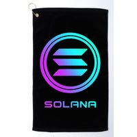 Solana Crypto Sol Coin Blockchain Decentralized Application Golf Towel