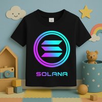 Solana Crypto Sol Coin Blockchain Decentralized Application Toddler T-Shirt