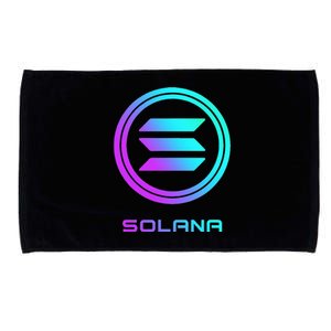 Solana Crypto Sol Coin Blockchain Decentralized Application Microfiber Hand Towel