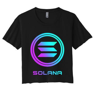 Solana Crypto Sol Coin Blockchain Decentralized Application Crop Top