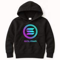 Solana Crypto Sol Coin Blockchain Decentralized Application Kids Hoodie