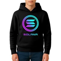 Solana Crypto Sol Coin Blockchain Decentralized Application Kids Hoodie