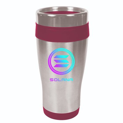 Solana Crypto Sol Coin Blockchain Decentralized Application 16oz Travel Tumbler