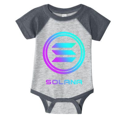 Solana Crypto Sol Coin Blockchain Decentralized Application Infant Baby Jersey Bodysuit